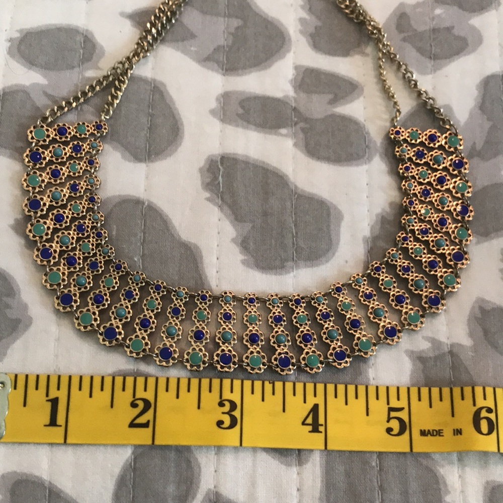 Cleopatra style gold tone necklace - Picture 10 of 10
